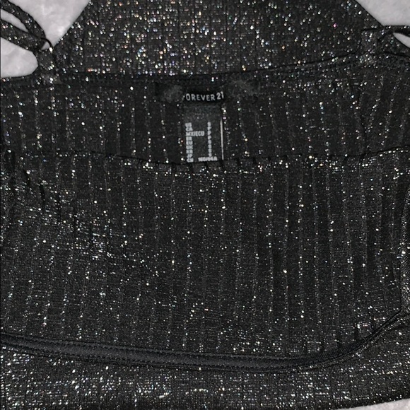 Forever 21 Sparkly Black Body Suit - Picture 3 of 3